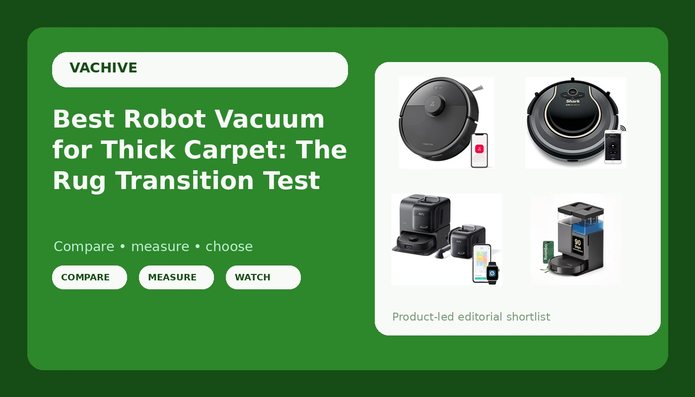 Best Robot Vacuum for Thick Carpet: The Rug Transition Test - VacHive review with measurements and honest opinion