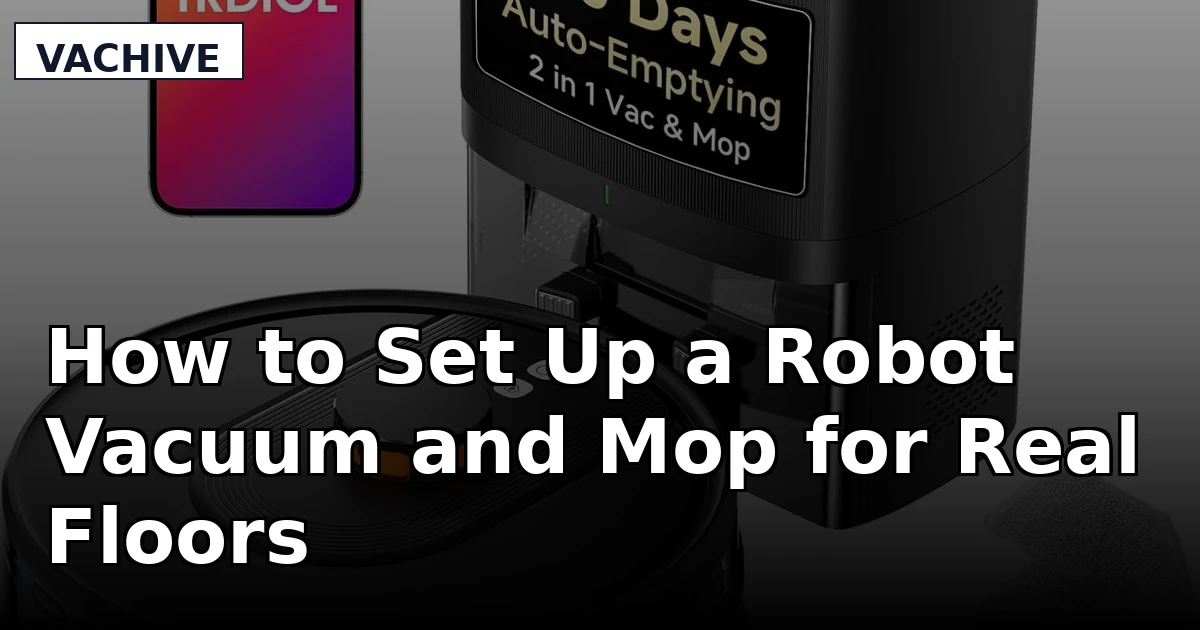How to Set Up a Robot Vacuum and Mop for Real Floors