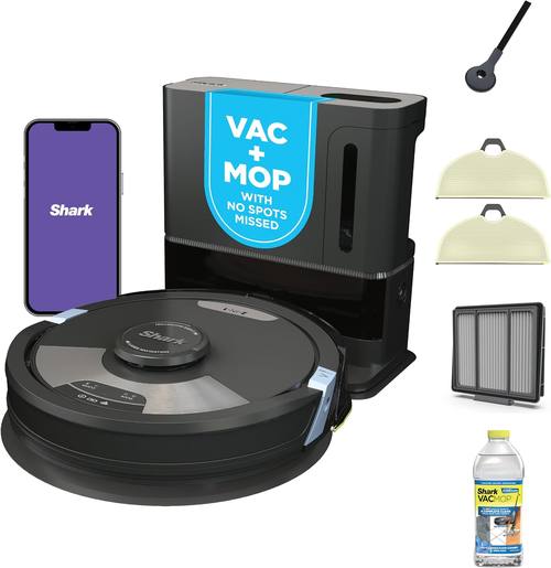 SharkMatrix Plus 2-in-1 Robot Vacuum & Mop, Black/Brass, AV2610WA