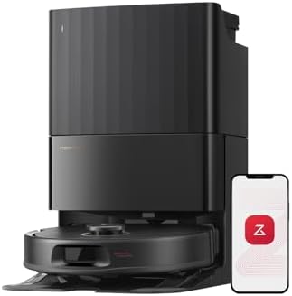 roborock Qrevo S5V Robot Vacuum and Mop, FlexiArm Edge Mopping