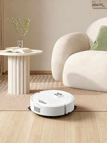 Low Profile Robot Vacuum Quiet Floor Cleaner for Apartment Dorm Home