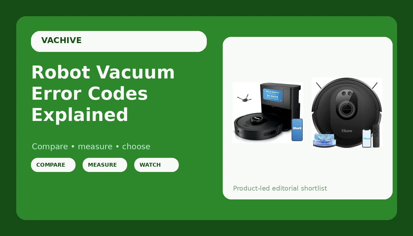 Robot Vacuum Error Codes Explained - VacHive review with measurements and honest opinion
